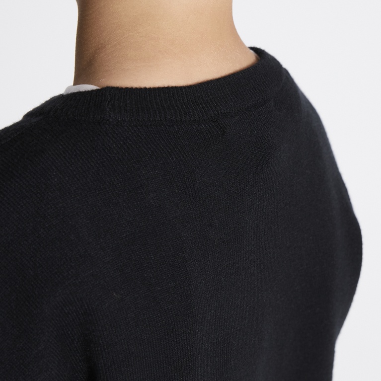 Fine-knit sweater "Ruben star" Black